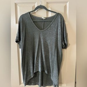 Dark gray oversized shirt